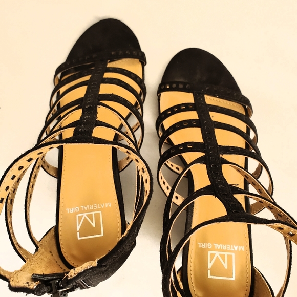 Material Girl NWT Black Gladiator Sandals - Picture 7 of 8